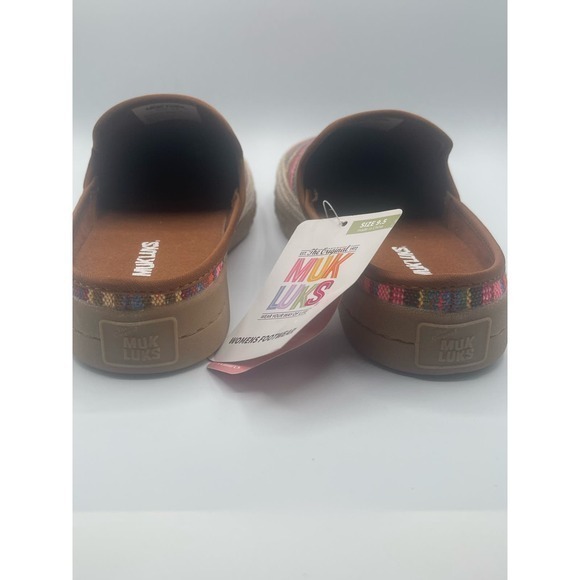 MUK LUKS Bright Stripe‎ Multicolor Stripe Street Brooklyn Highway Clogs - Picture 6 of 11